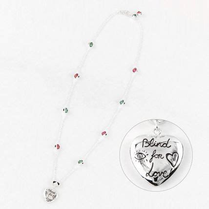 gucci ybb50217400100u|Gucci Blind For Love Sterling Silver Heart Necklace With Pink .